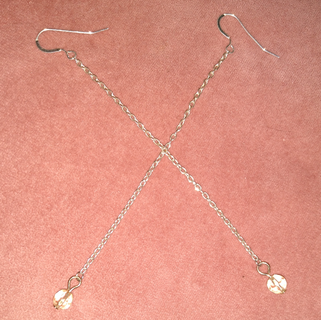 Minimalist Long Chain Dangle Earrings Solid 925 Sterling Silver Ear Hooks Katta